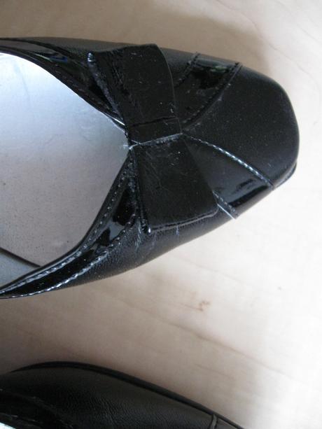 Čierne lodičky s mašličkou, 36