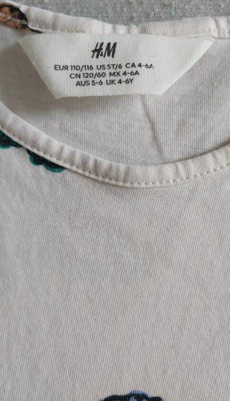 Šaty farebné motýle h&m 110/116, h&m,110