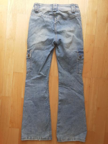 Bledomodré rozšírené rifle lindex 152, lindex,152