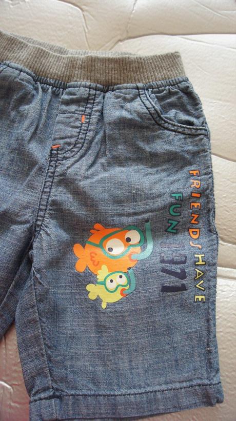 Rifľové kraťasy rybka, baby club,92