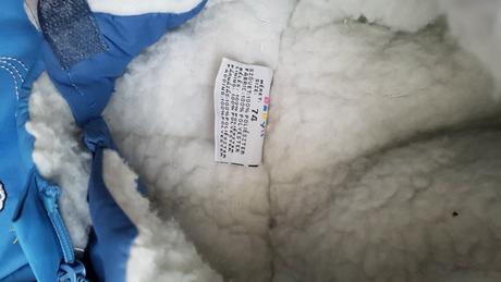 Zimný  kožušinkový teplý overal/kombinéza v.74, 74