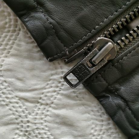 Superdry grey genuine leather jacket m vintage, superdry,m