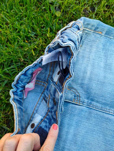 Riflová sukňa hello kitty, h&m,104