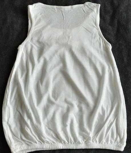 Biele tenučké vzdušné tielko s mašľou v.116-122, terranova,116