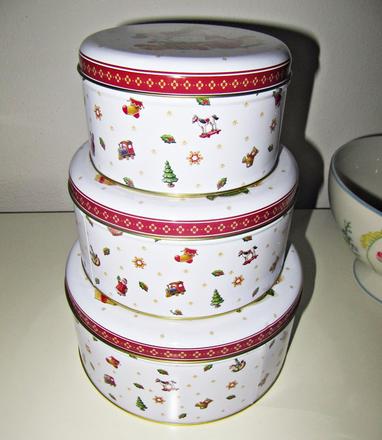 Villeroy boch - sada 3 kusy plechových dóz, 