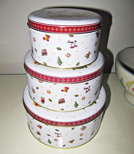 Villeroy boch - sada 3 kusy plechových dóz, 