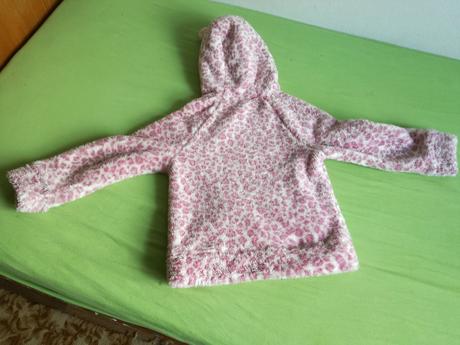 Huňatá mikina pre 6-7 ročné dievčatko, f&f,116