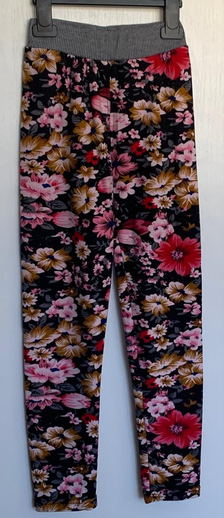 Dievčenské kvietkované nohavice, 128