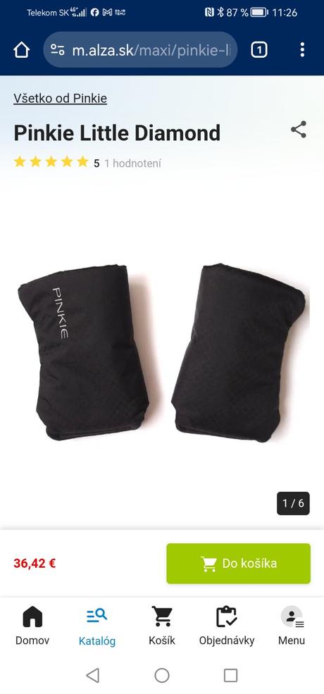 Rukavice na kočík, pinkie