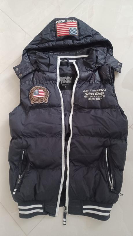 Pánska vesta, denim,s