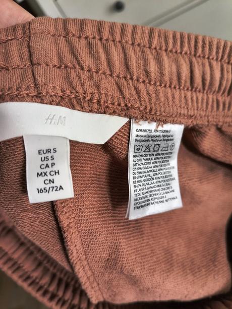 H&m teplákové bavlnené šortky m, h&m,m
