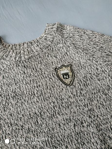 Dlhý svetrík s rázporkami - s/m, m