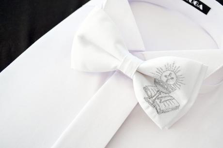 Detský motýlik na 1 sv. prijímanie strieborný, 