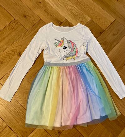 Tylove saty s jednorozcom, h&m,134