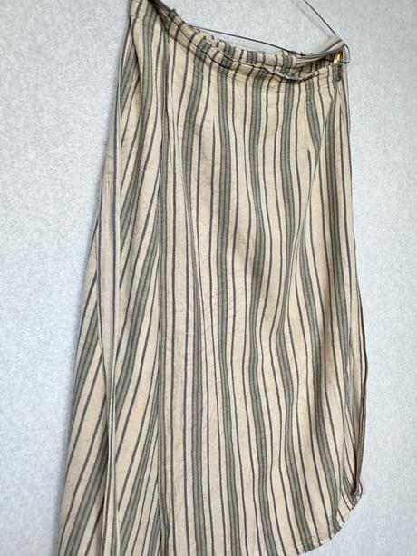 Zavinovacia sukňa v natural look, m