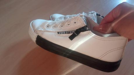 Bielo čierne topánočky č.34, 34