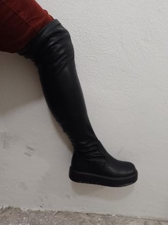 Štýlové čižmy nad kolena, 38