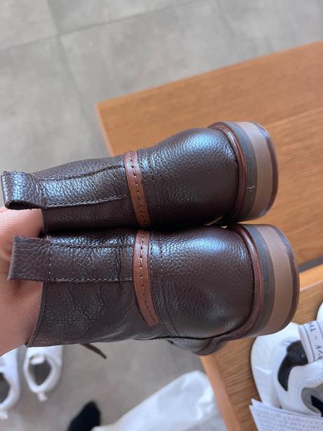 Cizmy prava koza ako nové, zara,35