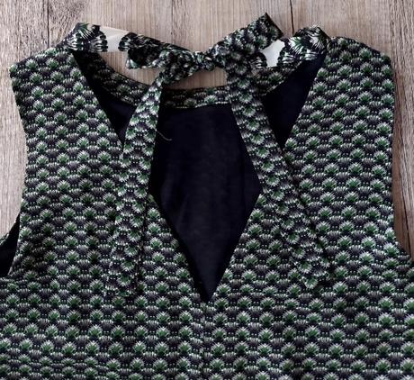 Tmavozelené vzorované šaty, h&m,42