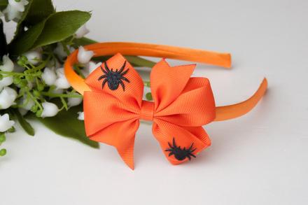 Čelenka do vlasov halloween - oranžová,