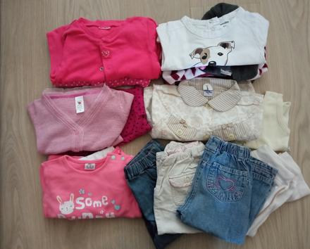 Balík dievčenského oblečenia v. 80, 68–80