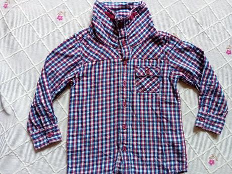 Krásna károvaná bavlnená košela, 116