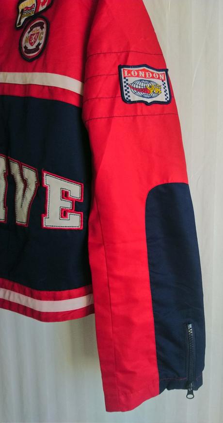 Prechodná červeno modrá bunda, skyblue, 164