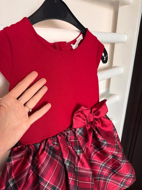 Vianočné šaty top stav 4-6 rokov, h&m,122