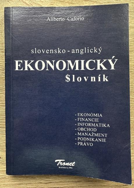 Slovensko-anglický ekonomický slovník za 5e,