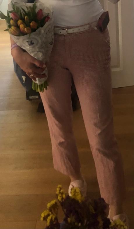 Vzorované bavlnené nohavice max mara, m/38, m