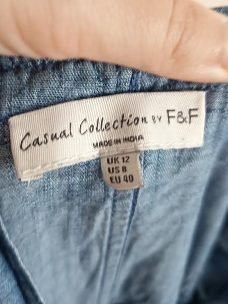 Riflové midi šaty, f&f,l