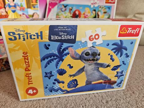 Puzzle pre dievčatko princezné, snehulienka, stich, 