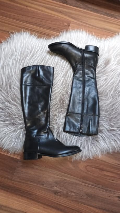 Kožené čižmy solo femme, 36