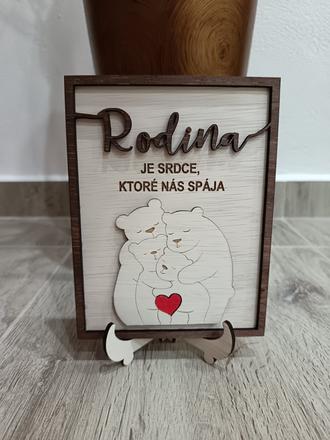 Personalizovaný darček - naša rodina, 
