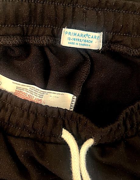Čierne kraťasy primark+ tielko tube, primark,s