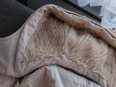 Zimná pekná bundička, s