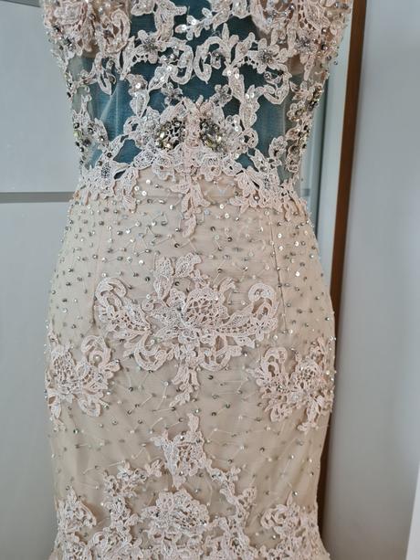 Luxusne nove spolocenske/svadobne saty vel.36, s