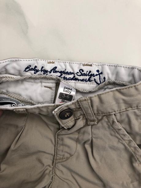 Hnedé nohavice zara v.68, zara,68