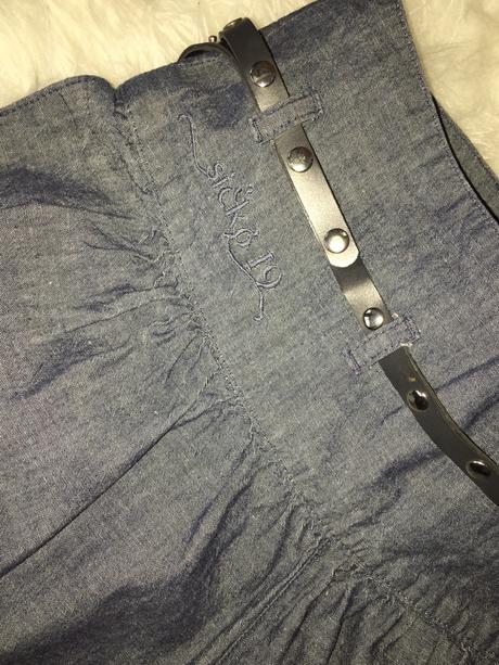 Puntkove riflove perfektne sortky, xs