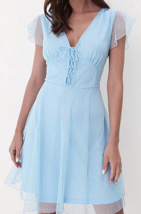 Tylové šaty s guličkami, mohito,l