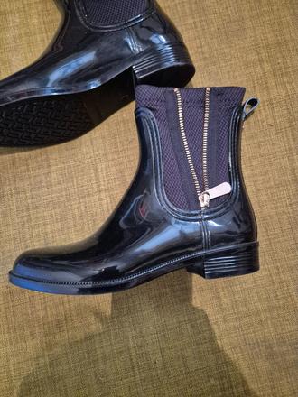 Zateplené gumenné čižmy tommy hilfiger, tommy hilfiger,36