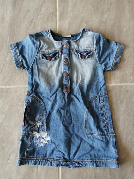 Rifľové šaty next v 104, 4-5 r.,výšivka, next,104