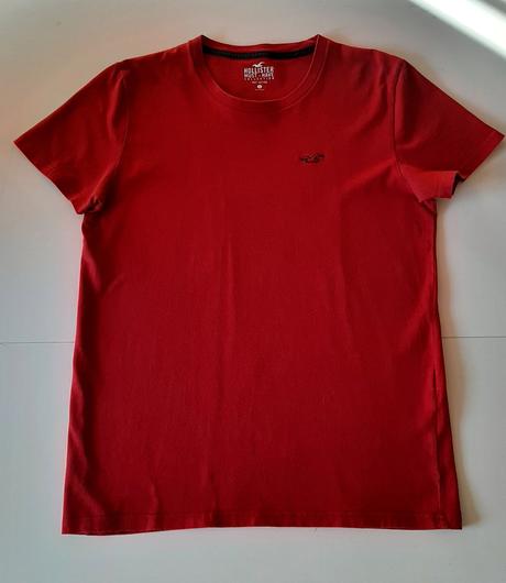 Pánske trička červené a čierne - hollister, hollister,s
