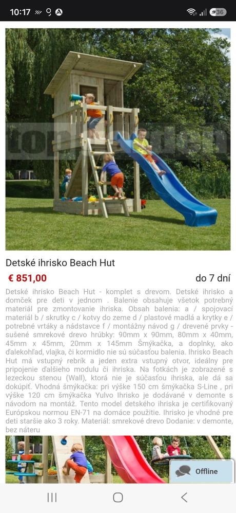 Detské ihrisko beach hut pc 850, 