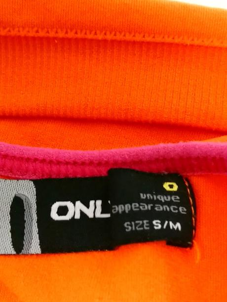 Dámsky oranžový elastický top na ramienka, onl, xs