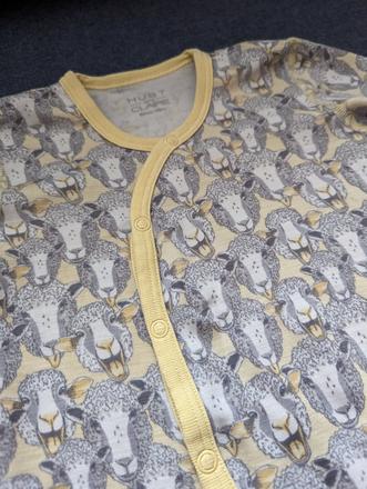 Hust & claire merino overal žltá ovca 86, 86