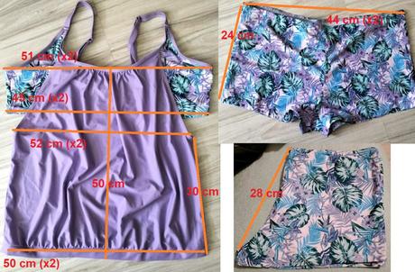 Dvojdielne plavky, tankiny, v. xl a v. xxl, xxl