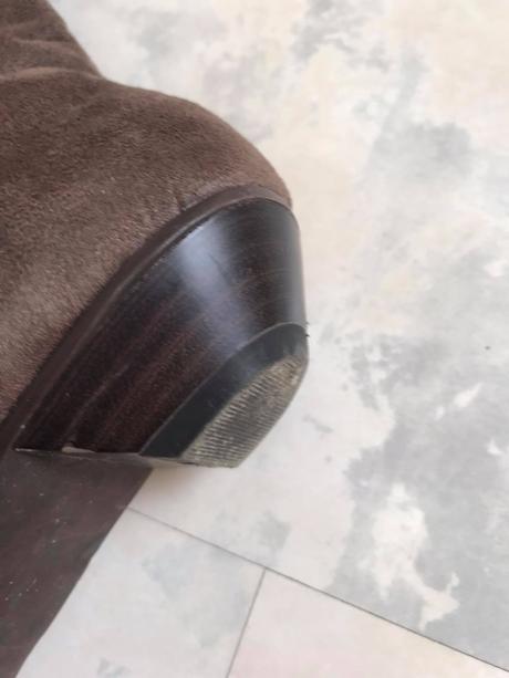 Vysoké semišové čižmy, 38