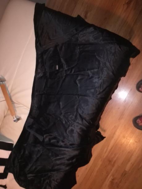 Saténová prekladaná sukna m-l, river island,l