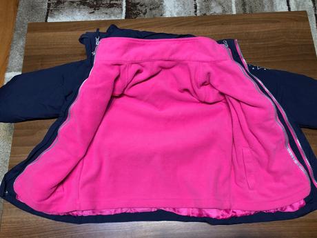 Zimná bunda s odopínateľnou mikinou, 128